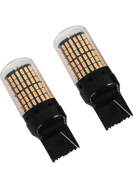 2 Adet Araba LED Ampulleri 3157 P27-7W T25 LED P27W Canbus Lambası Yüksek Güç Hatasız Geri Vites Lambası Fren Lambası Sarı (Yurt Dışından) modelleri