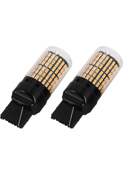 2 Adet Araba LED Ampulleri 3157 P27-7W T25 LED P27W Canbus Lambası Yüksek Güç Hatasız Geri Vites Lambası Fren Lambası Sarı (Yurt Dışından) fırsatları