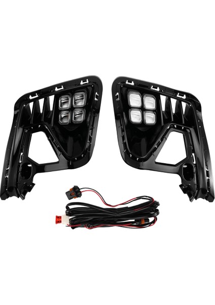 Kia Rıo 2022 2023 Için Araç Ön Tampon Gündüz Farları LED Sis Lambası Kapağı Sarı Sinyal Lambası Gündüz Işığı (Yurt Dışından)