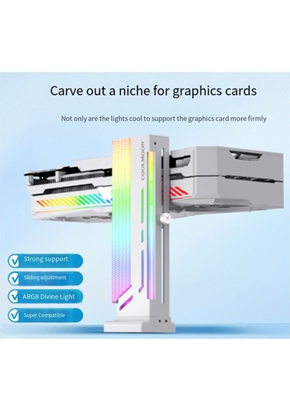 Coolmoon Argb Grafik Kartı Gpu Desteği Gpu Video Kartı Sag Braketi (Yurt Dışından) fiyatları