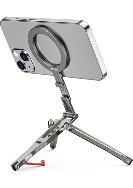 Kancalı Katlanabilir Manyetik Cep Telefonu Tripod Tutucu (Yurt Dışından)