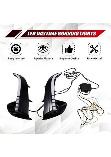 Toyota Yaris Vios 2020 2021 2022 Için 2 Adet LED Gündüz Farı Dinamik Dönüş Sarı Sinyal Rölesi Araba Gündüz Farı (Yurt Dışından) fırsatları