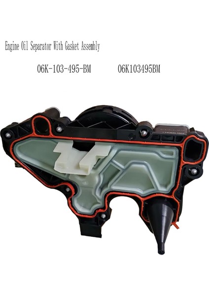 06K-103-495-BM Audi A3 A4 Q3 Volkswagen Golf 2015-2021 Için Conta Tertibatlı Motor Yağı Ayırıcı 06K103495BM (Yurt Dışından) fırsatları
