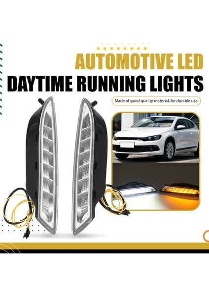 Volkswagen Scirocco 2008-2013 Için LED Gündüz Farı, Sis Lambası, Sinyal Lambası, Su Geçirmez 12V (Yurt Dışından) fırsatları