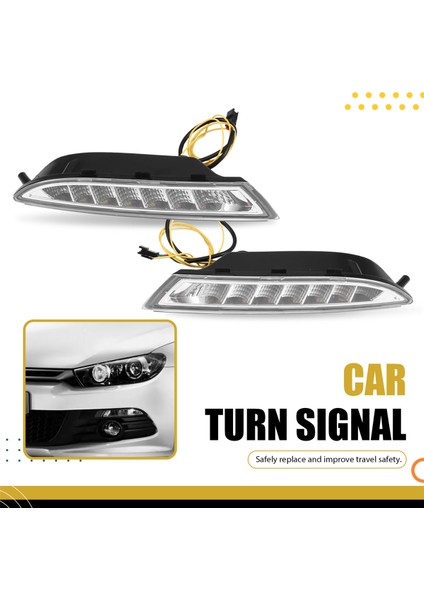 Volkswagen Scirocco 2008-2013 Için LED Gündüz Farı, Sis Lambası, Sinyal Lambası, Su Geçirmez 12V (Yurt Dışından) indirimleri