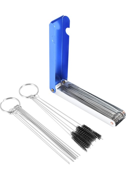 Karbüratör Karbon Kir Jet Temizleyici, Ince Iyi 13 Temizleme Teli Seti + 10 Temizleme Iğnesi + 5 Naylon Fırça Motosiklet Atv Moped Kaynakçı Karbüratör Için Takım Seti (Yurt Dışından)