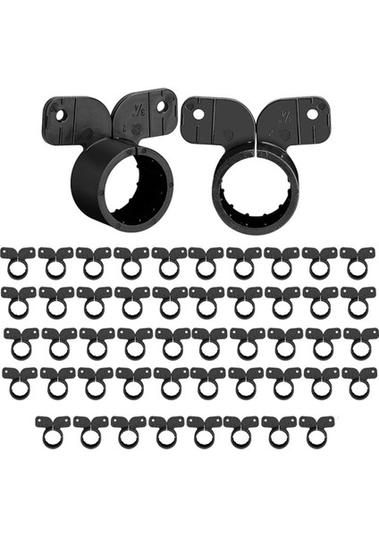 50 Adet Askı Borusu Kelepçesi Kelebek Tipi Pex 3/4 Inç (Yurt Dışından)