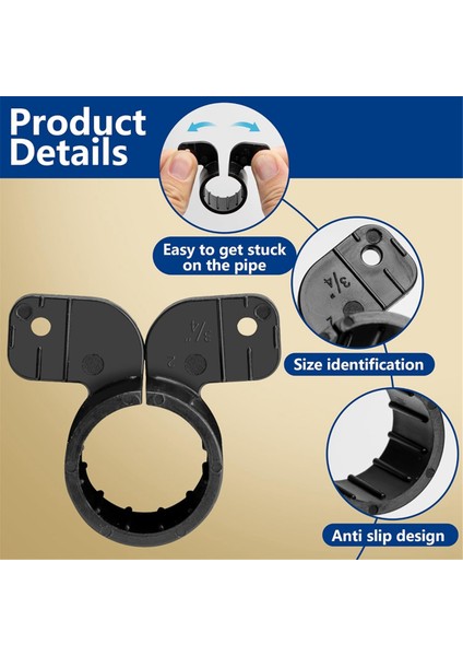 50 Adet Askı Borusu Kelepçesi Kelebek Tipi Pex 3/4 Inç (Yurt Dışından) fırsatları