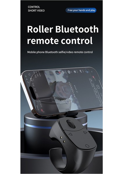 Jx-12 Silindir Parmak Ucu Halkalı Uzaktan Kumanda Kablosuz Bluetooth Mobil (Yurt Dışından) fiyatları