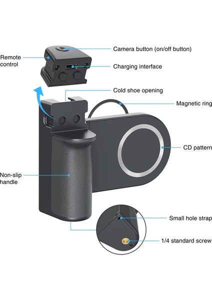 Manyetik Telefon Tutucu, Kablosuz Bluetooth Kamera Tutacağı Braketi (Yurt Dışından) fırsatları