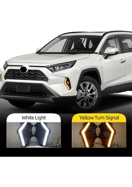 Toyota Rav4 2019-2022 Için LED Gündüz Farı, Gündüz Farı, Sis Lambası, Amber Sinyal Lambası Aksesuarları (Yurt Dışından) fiyatları