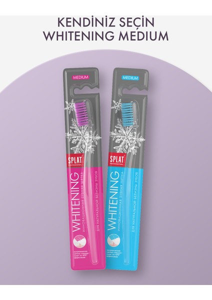 Whitening Doğal Beyazlık İçin Medium Diş Fırçası x 2 Adet