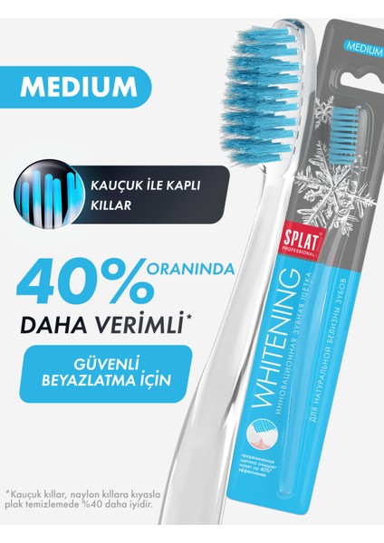 Whitening Doğal Beyazlık İçin Medium Diş Fırçası x 2 Adet fiyatları
