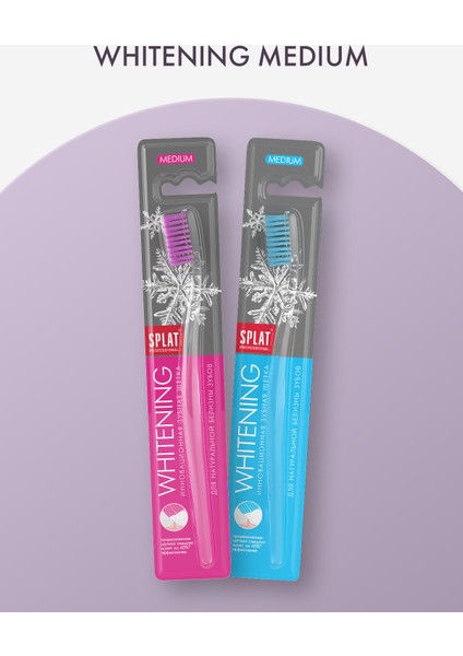 Whitening Doğal Beyazlık İçin Medium Diş Fırçası x 2 Adet