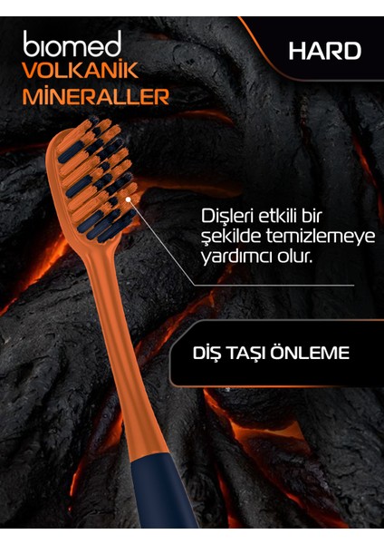 Minarel Hard Diş Fırçası Volkanik Minarel ile Kaplı Kıllar Diş Fırçası modelleri