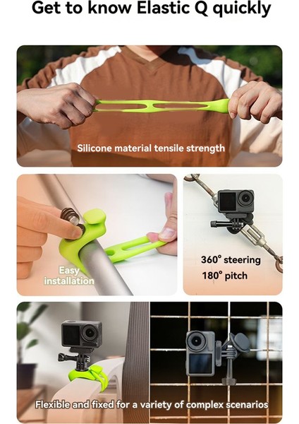 Gopro Hero 13, 12, 11, 10, 9, 8 Max Djı Orange Için Ayarlanabilir Mini Braket (Yurt Dışından) fırsatları