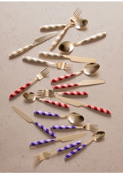 Joy Çatal Kaşık Bıçak Takımı Yeşil Gold 36 Parça modelleri