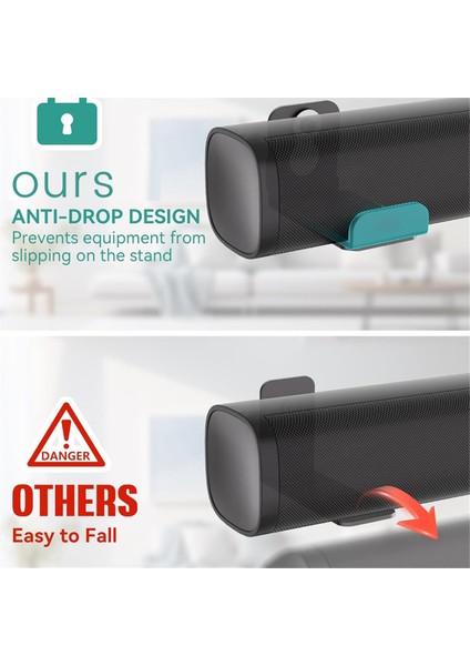 Ağır Hizmet Tipi Merkez Kanal Için 2 Adet Hoparlör Duvar Montajlı Yüzer Raf (Yurt Dışından) fiyatları