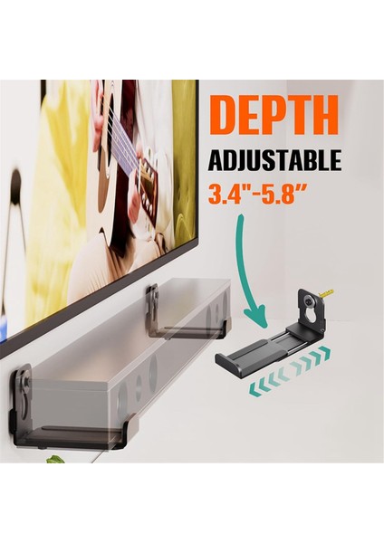 Ağır Hizmet Tipi Merkez Kanal Için 2 Adet Hoparlör Duvar Montajlı Yüzer Raf (Yurt Dışından) indirimleri