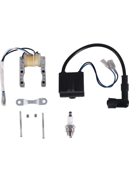 Motor Cdı Ateşleme Bobini Manyeto Stator Bobini Buji Kiti 2 Zamanlı 49CC 50CC 60CC 80CC Motosiklet Bisikleti Için (Yurt Dışından)