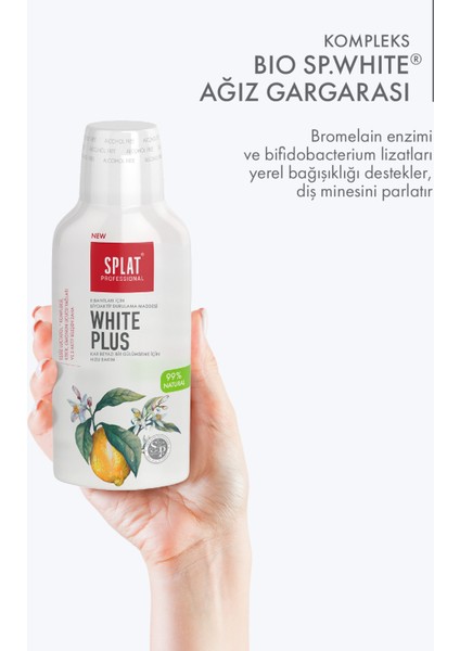 White Plus Ağız Çalkalama Suyu 275 ml Limon Aromalı Plak ve Tartar Önleyici Ferah Nefes fiyatları