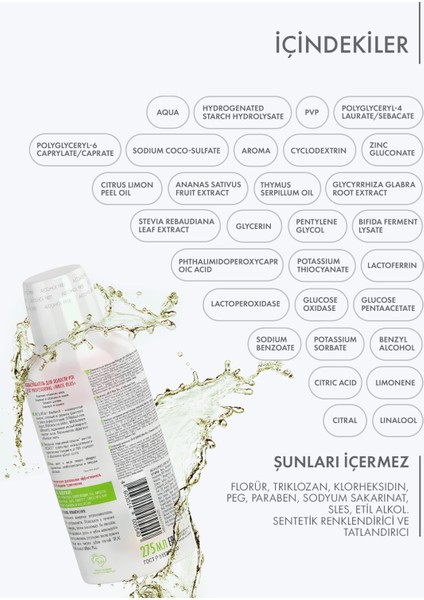 Doğal Ağız Bakım Suyu 275 ml modelleri