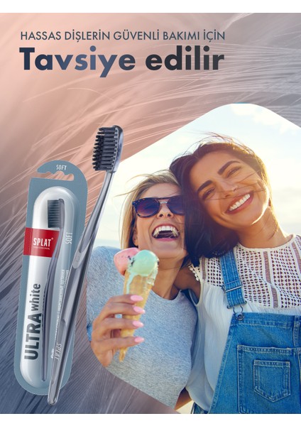 Ultra White Soft Profesyonel Kauçuk Kaplı Yumuşak Kıllar Diş Fırçası 2500 Kıl