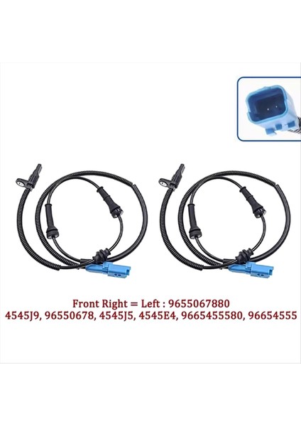 Citroen C-Elysee C3 Ds3 Peugeot Için Ön Arka Abs Hız Sensörü (Yurt Dışından) fiyatları