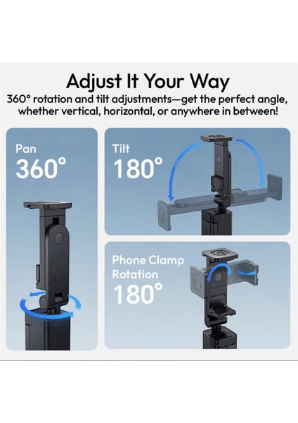 Ulanzi Sk-20 Seyahat Telefon Tutucu Katlanabilir Tripod ve Telefon Klipsi (Yurt Dışından) indirimleri