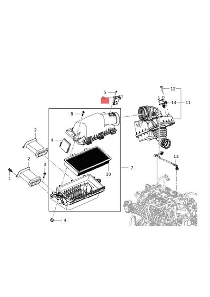 Xt4/5 2019-2021 AFH70M-129 Için Araç Maf Kütle Hava Akış Sensörü 55505735 (Yurt Dışından) fırsatları