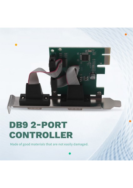Pcı-E Pcı Express Çift Seri Db9 RS232 2 Portlu Denetleyici Adaptör Kartı Yeşil (Yurt Dışından) indirimleri