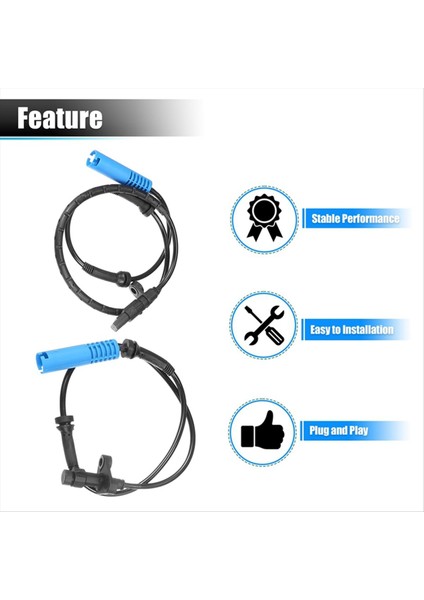 Bmw E39 525 528 540 Için 4 Adet Otomotiv Sol ve Sağ Abs Sensörü (Yurt Dışından) indirimleri