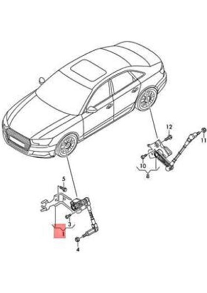 Audi A4 A5 2016-2023 Için 8W0941309E Arka Sol Far Seviye Sensörü (Yurt Dışından)