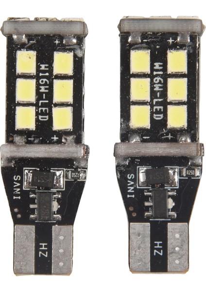Süper Parlak Beyaz Canbus LED Ampul Araç Geri Vites Lambası 912 921 T15 W16W (Yurt Dışından) modelleri