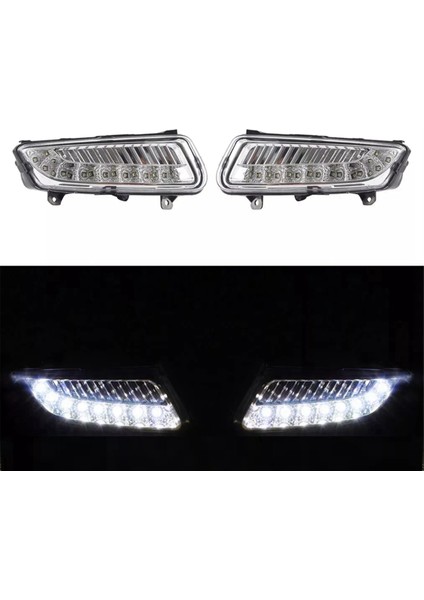 Vw Polo 6r Hatchback 2009-2013 Için Ön LED Sis Lambası Sürüş Lambası Sağ ve Sol 6R0941699 6R0941700 (Yurt Dışından) fiyatları