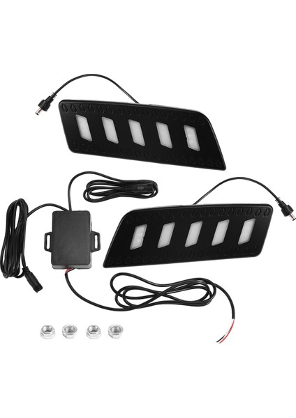 Çift LED Gündüz Farı Drl Gündüz Farı Ön Izgara Lambası Araba Aksesuarları Sis Lambası Ford Ranger 2012-2014 Için (Yurt Dışından)