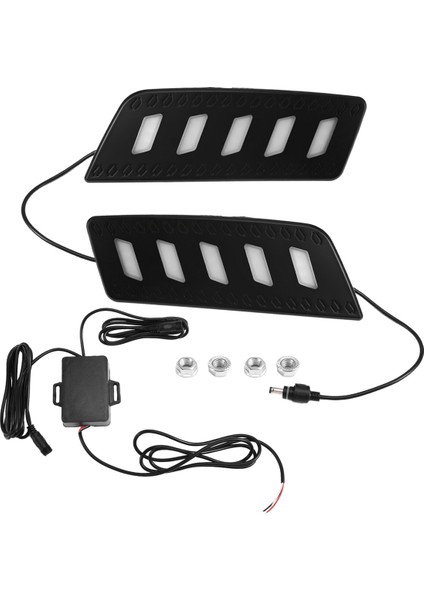 Çift LED Gündüz Farı Drl Gündüz Farı Ön Izgara Lambası Araba Aksesuarları Sis Lambası Ford Ranger 2012-2014 Için (Yurt Dışından) fiyatları