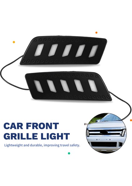 Çift LED Gündüz Farı Drl Gündüz Farı Ön Izgara Lambası Araba Aksesuarları Sis Lambası Ford Ranger 2012-2014 Için (Yurt Dışından) indirimleri