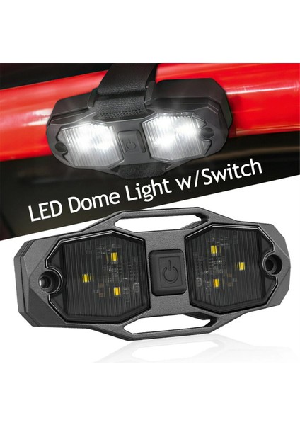 Beyaz Utv Kubbe Işığı Rulo Çubuğu Montajlı LED Rulo Kafesi Yardımcı Işığı Polaris Için Rzr Için Utv 4WD Için Can-Am Için Anahtarlı (Yurt Dışından) indirimleri