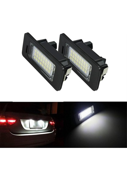 Bmw 1 3 5 Serisi E82 E90 E91 E60 X5 E70 X6 E71 Için 63267165646 63267193293 LED Araba Arka Plaka Lambası (Yurt Dışından) modelleri
