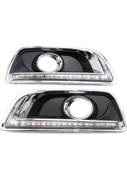 Chevy Malibu 2012-2015 Için LED Gündüz Farları Sis Lambası Sinyal Lambası, 3 Renk Beyaz + Sarı + Mavi Işık (Yurt Dışından)