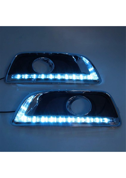 Chevy Malibu 2012-2015 Için LED Gündüz Farları Sis Lambası Sinyal Lambası, 3 Renk Beyaz + Sarı + Mavi Işık (Yurt Dışından) fırsatları
