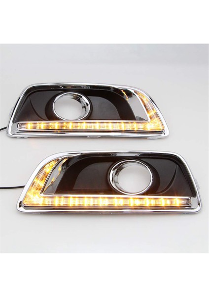 Chevy Malibu 2012-2015 Için LED Gündüz Farları Sis Lambası Sinyal Lambası, 3 Renk Beyaz + Sarı + Mavi Işık (Yurt Dışından) indirimleri