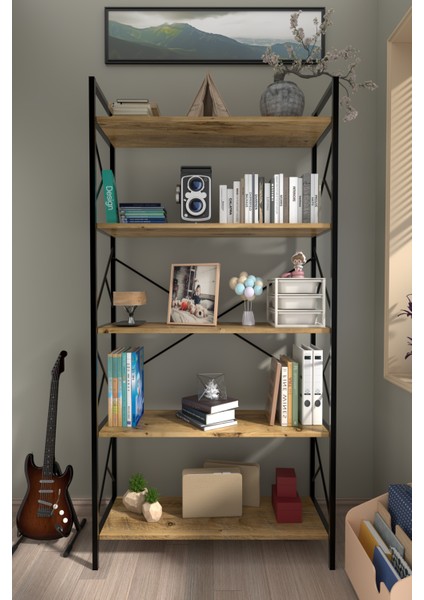 5 Raf Dekoratif 180 cm Kitaplık fiyatları