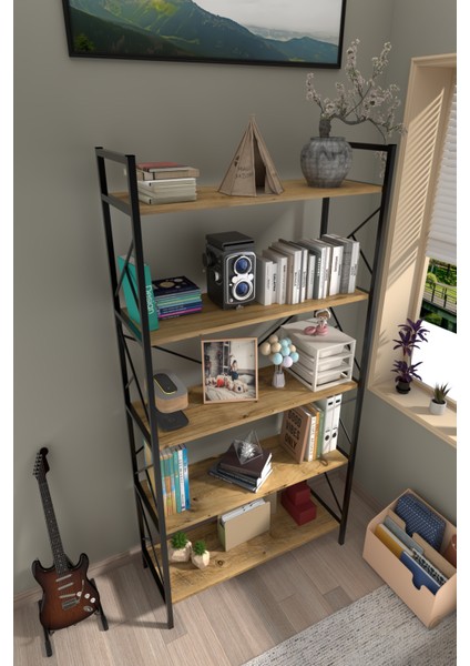 5 Raf Dekoratif 180 cm Kitaplık modelleri