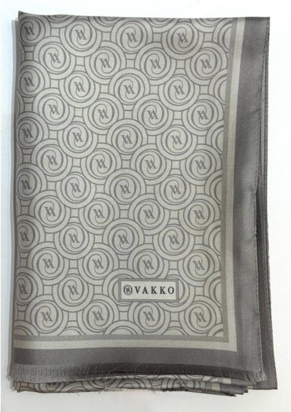 Tivil Monogram Ipek Şal 41407-KUM