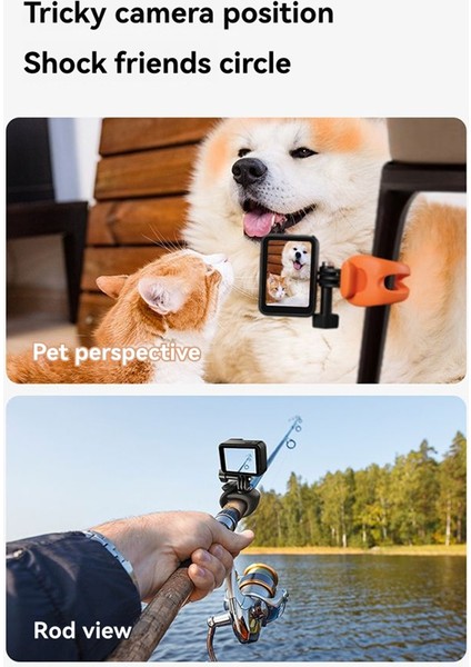 Gopro Hero 13, 12, 11, 10, 9, 8 Max Djı Siyah Için Ayarlanabilir Mini Braket (Yurt Dışından) modelleri