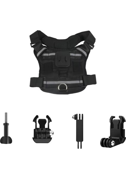 Gopro Hero 12, 11, 10, 9, 8, 7, 6 Için Ayarlanabilir Spor Kamera Tutucu Kayışı (Yurt Dışından)