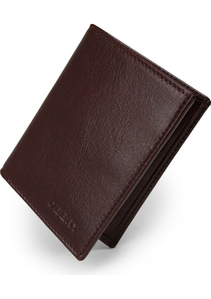 Hakiki Deri Kahverengi Dikey Erkek Cüzdanı - 00216MKHVZ01 fiyatları