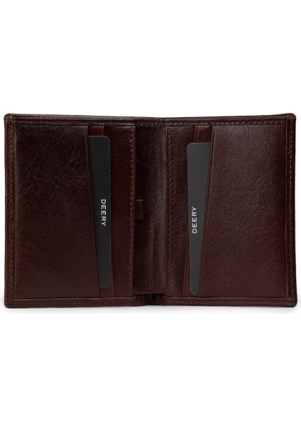 Hakiki Deri Kahverengi Dikey Erkek Cüzdanı - 00216MKHVZ01 modelleri